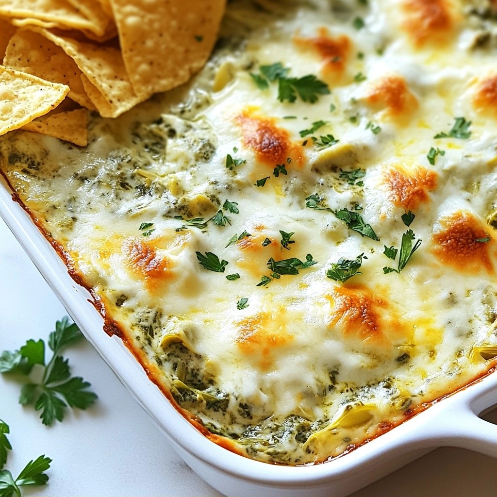 Creamy 5-ingredient Spinach Artichoke Dip Delight