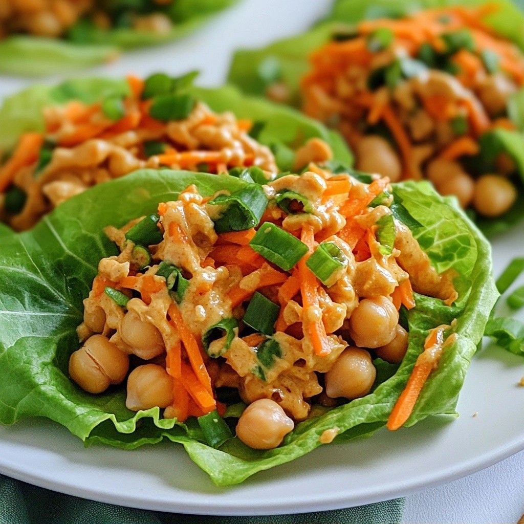 5-Ingredient Recipes Thai Peanut Chickpea Wraps Delight