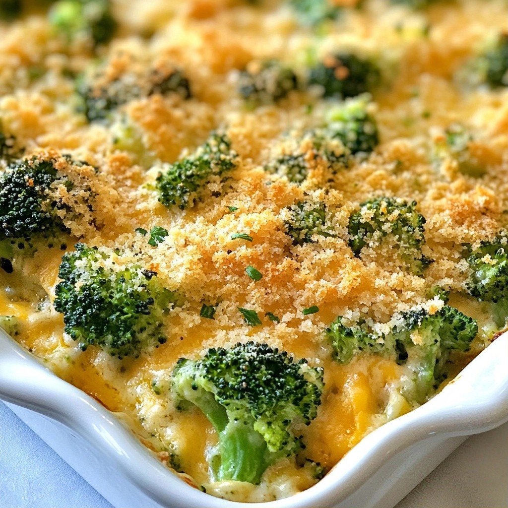 Fast Cooking Cheesy Garlic Broccoli Bake Delight