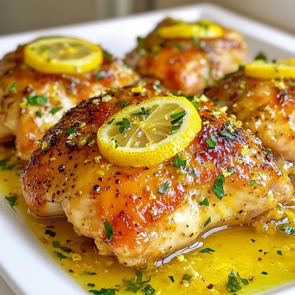 Savory 5-ingredient recipes Lemon Butter Chicken Delight