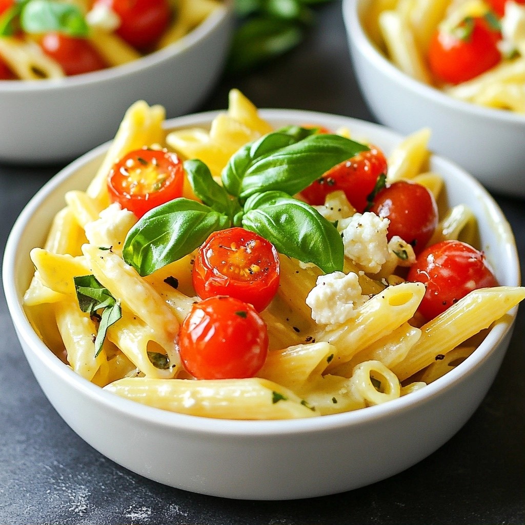 Creamy 5-ingredient Recipes Goat Cheese Pasta Delight