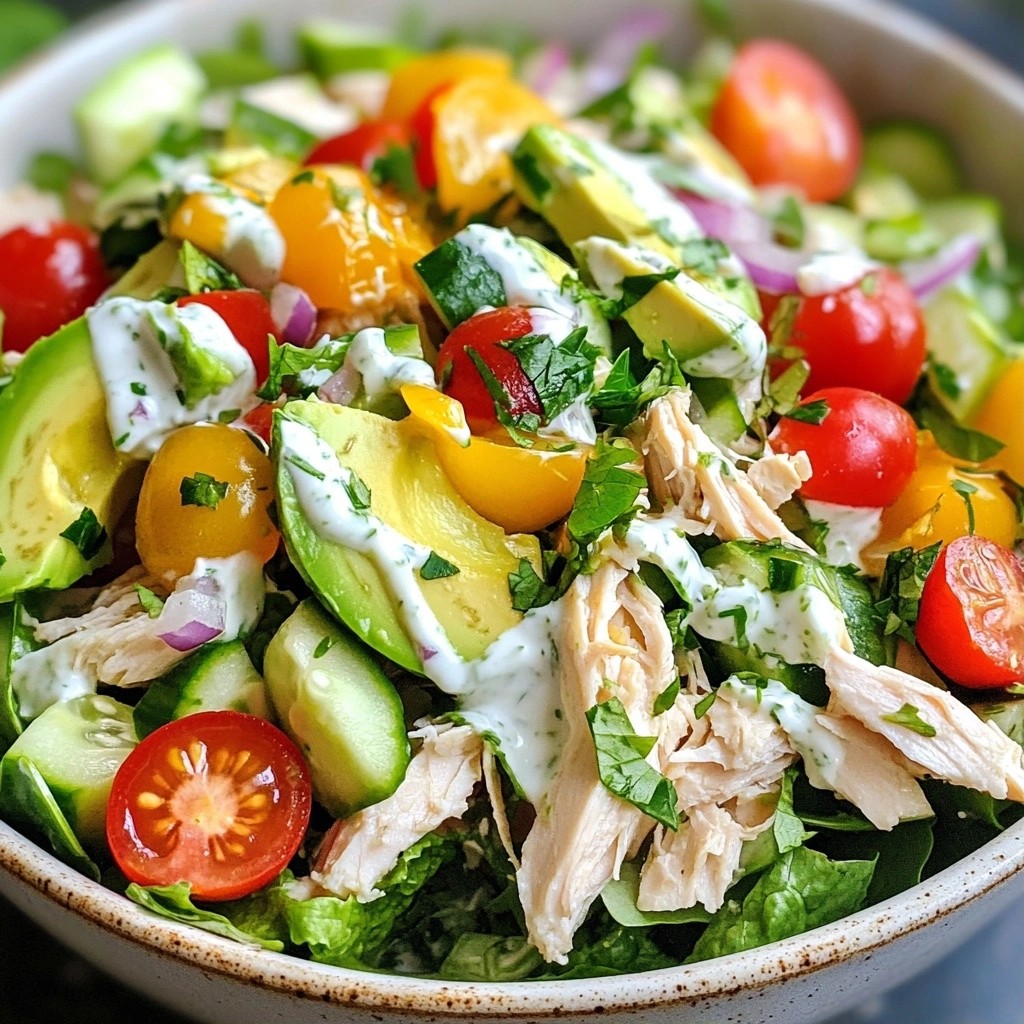 Chilled Easy Meals Avocado Chicken Salad Bowl