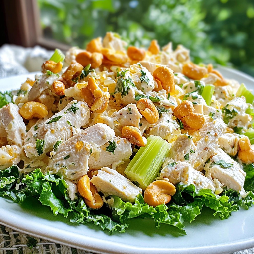 Nutty 5-ingredient Recipes Cashew Chicken Salad Delight