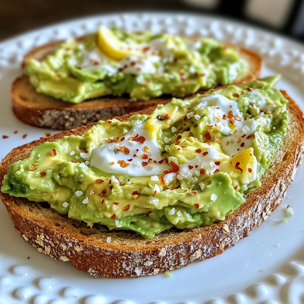Creamy 5-ingredient Recipes Avocado Toast Delight