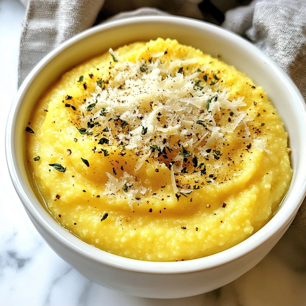 Creamy 5-Ingredient Recipes Garlic Parmesan Polenta