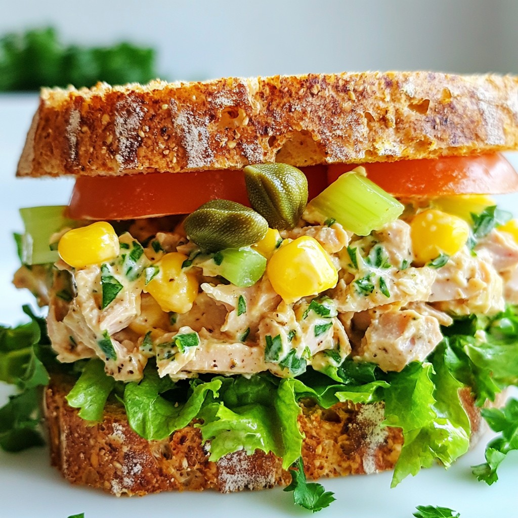 Peppery Quick Recipes Tuna Salad Sandwich Delight