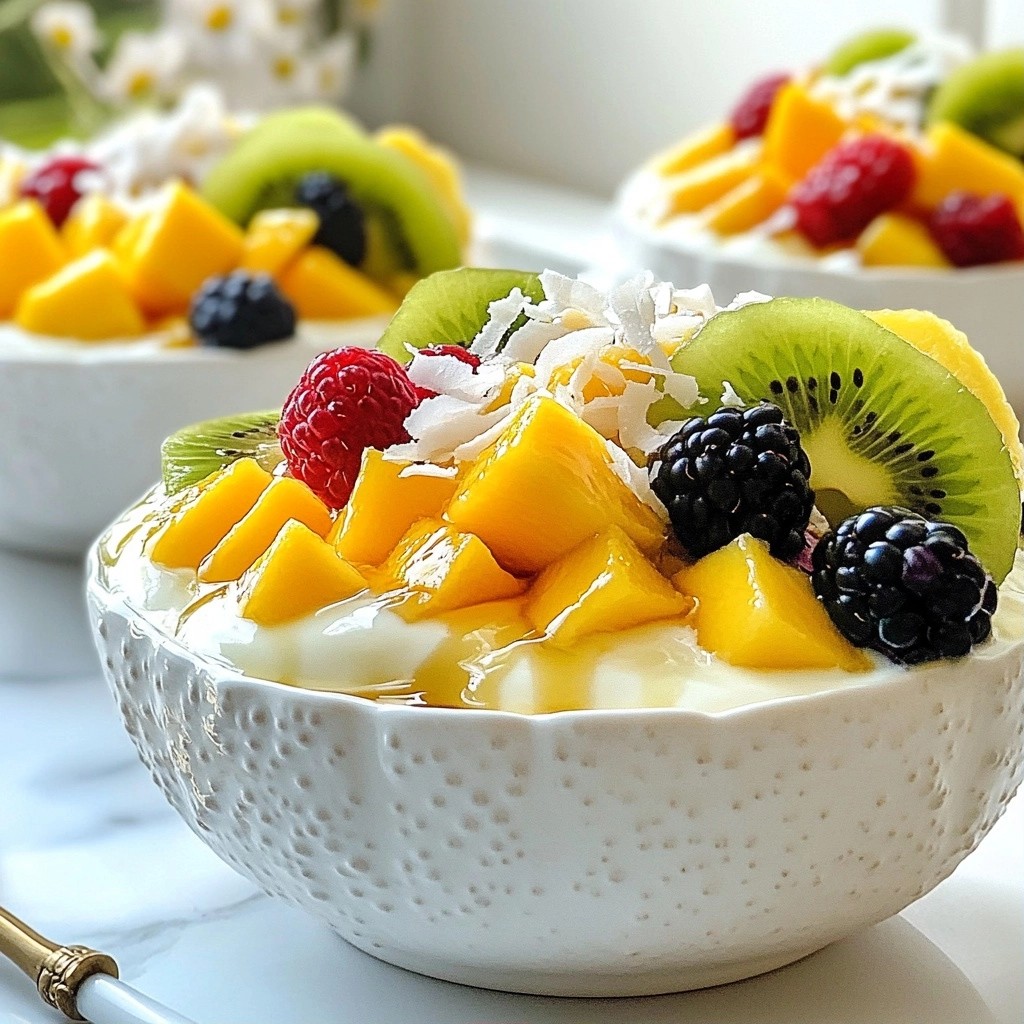 Fluffy 5-Ingredient Coconut Greek Yogurt Bowl Delight