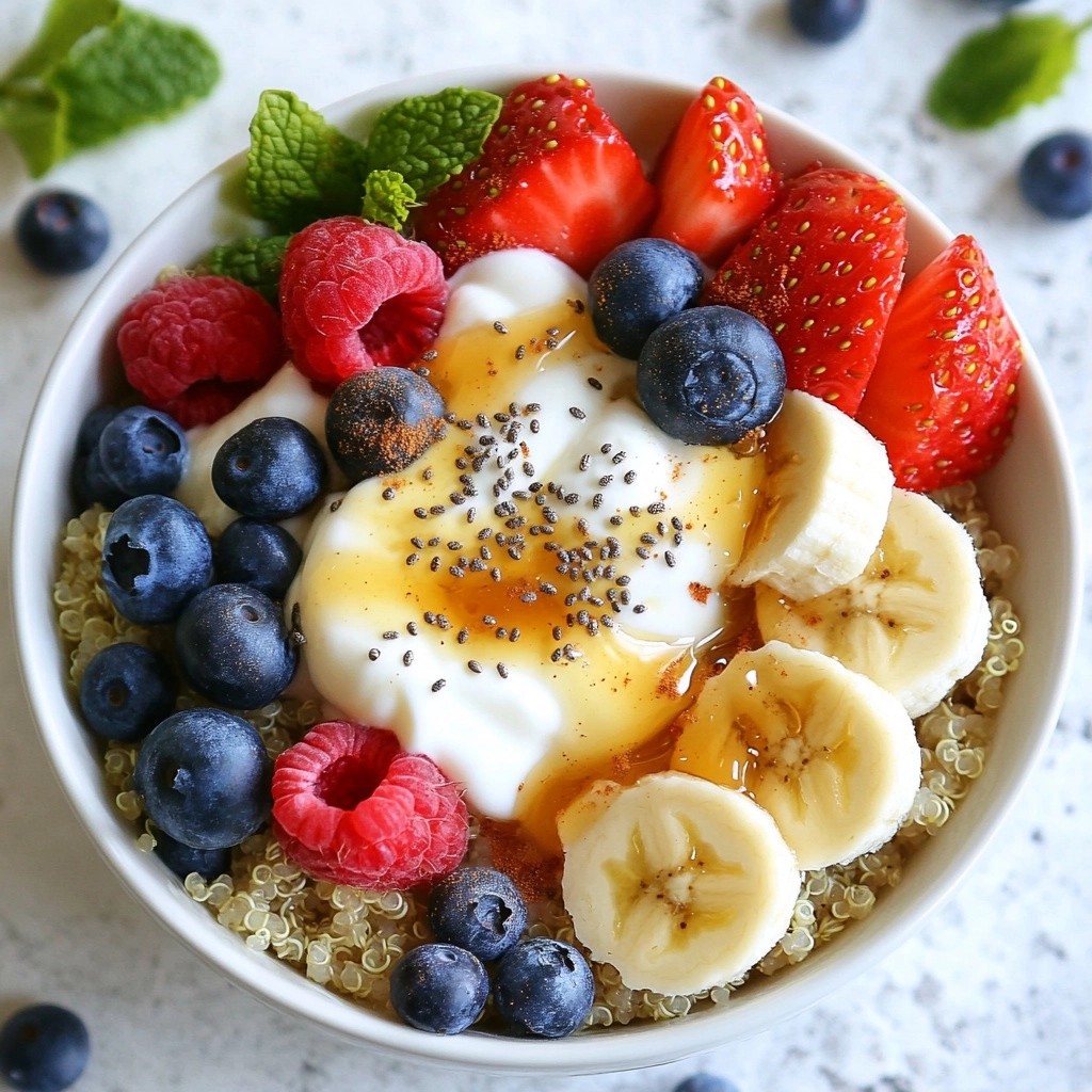 Simple 15-Minute Meals Berry Quinoa Breakfast Bowl