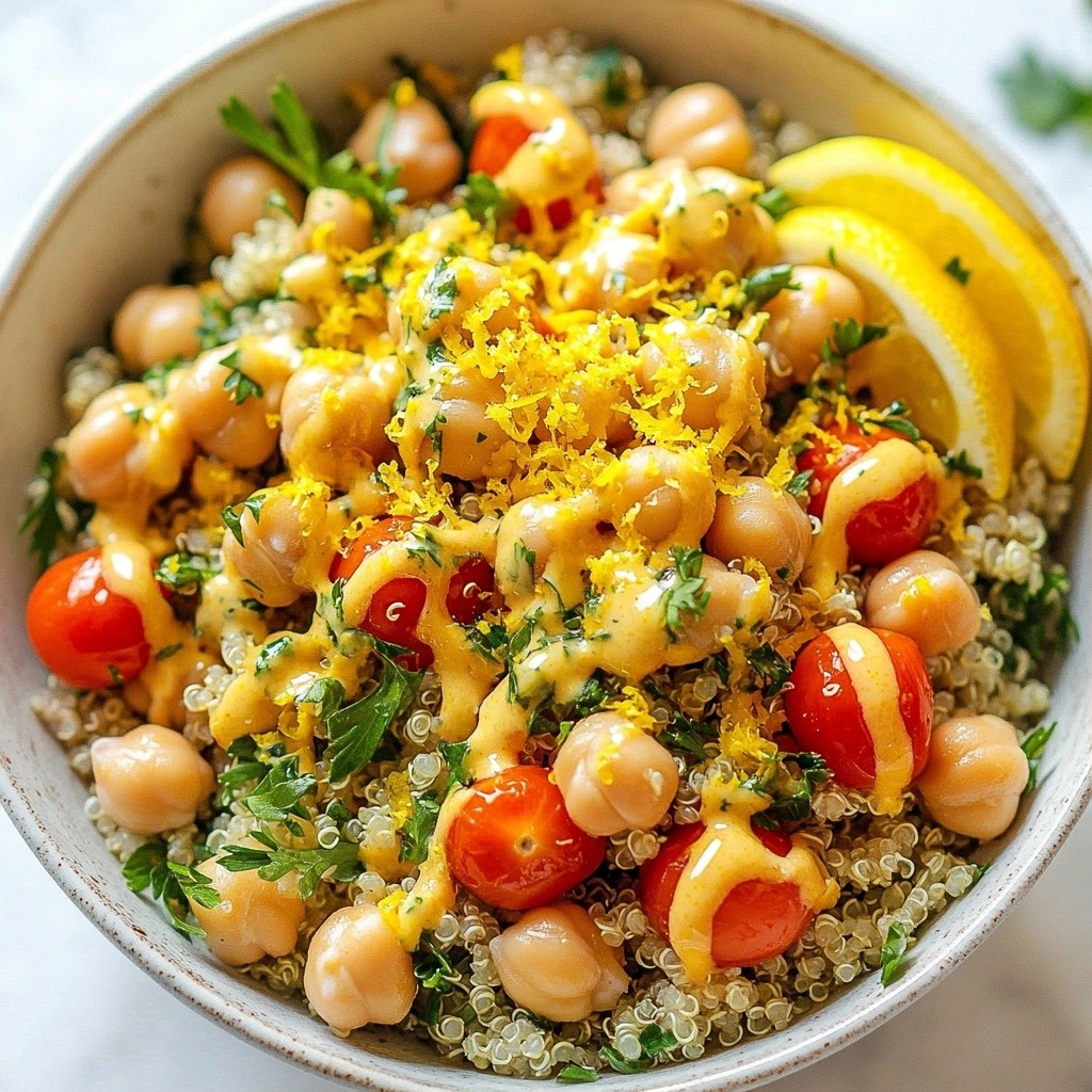 Zesty 5-ingredient Recipes Lemony Chickpea Quinoa