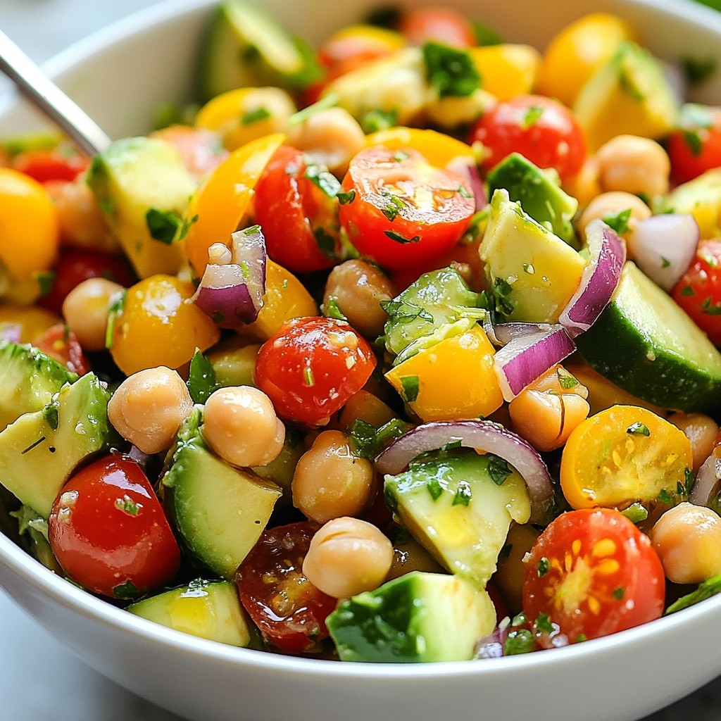 Zesty Simple Meals Chickpea Avocado Salad Recipe