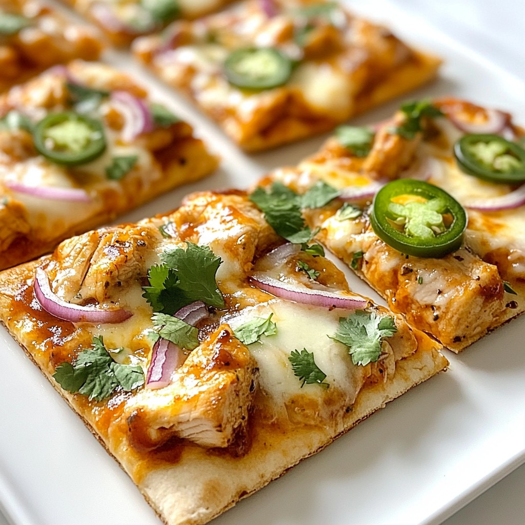 Zesty Quick Recipes BBQ Chicken Flatbread Delight