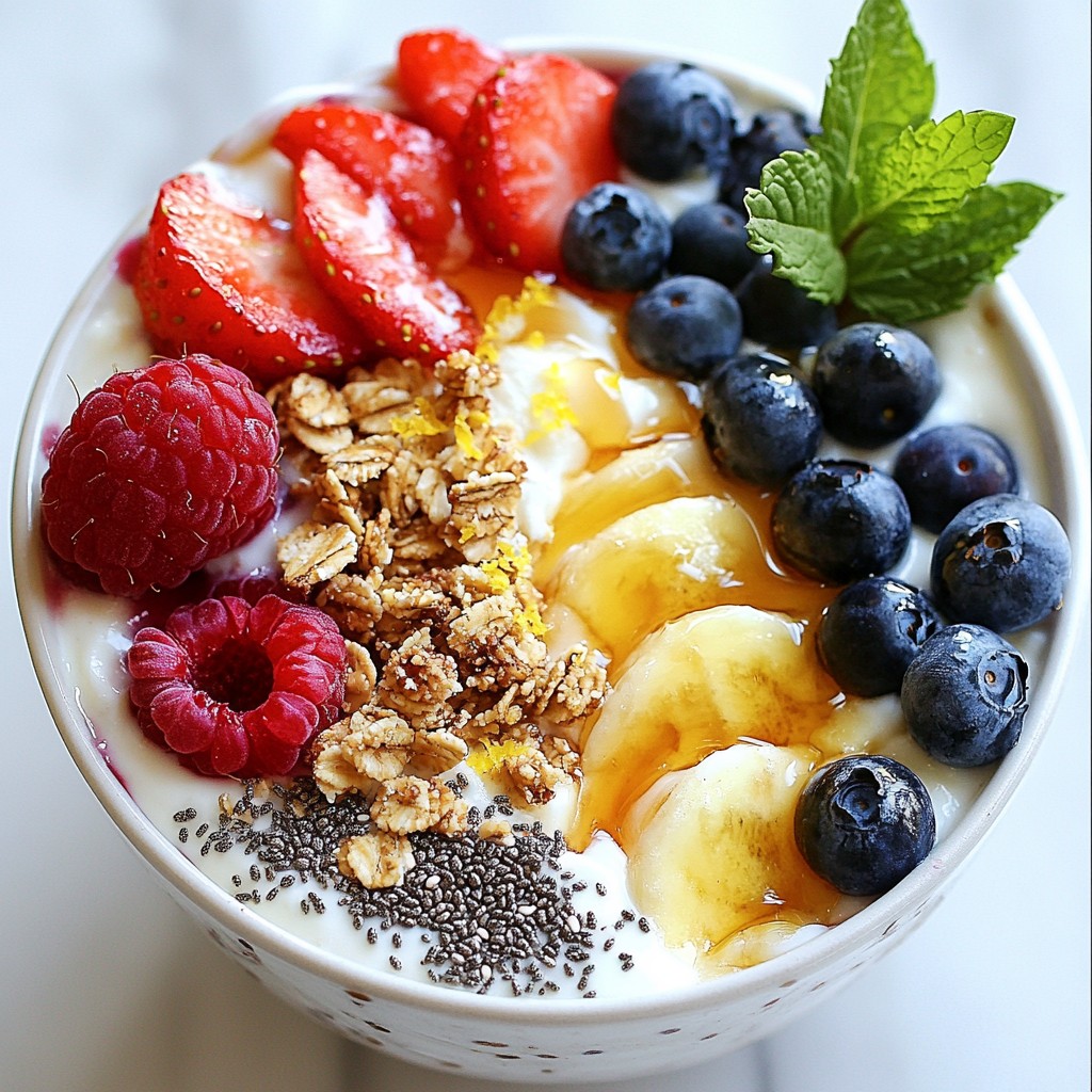 Refreshing Quick Recipes Greek Yogurt Berry Bowl Delight