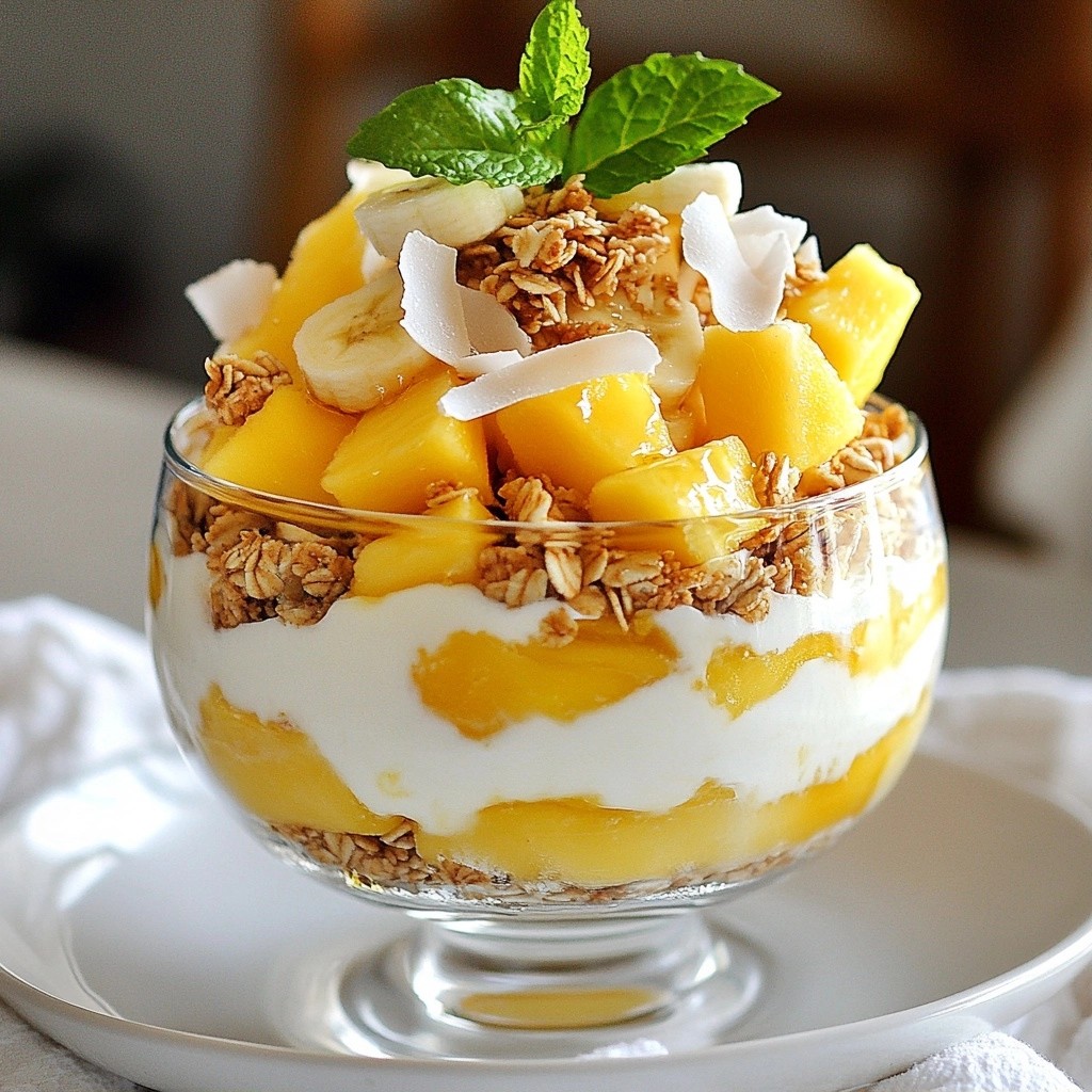 Chill Simple Meals Tropical Fruit Parfait Delight