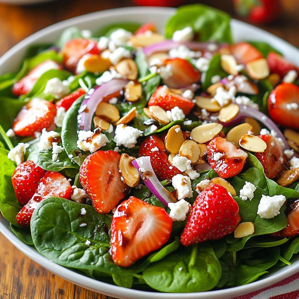 Refreshing Simple Meals Strawberry Spinach Salad Recipe