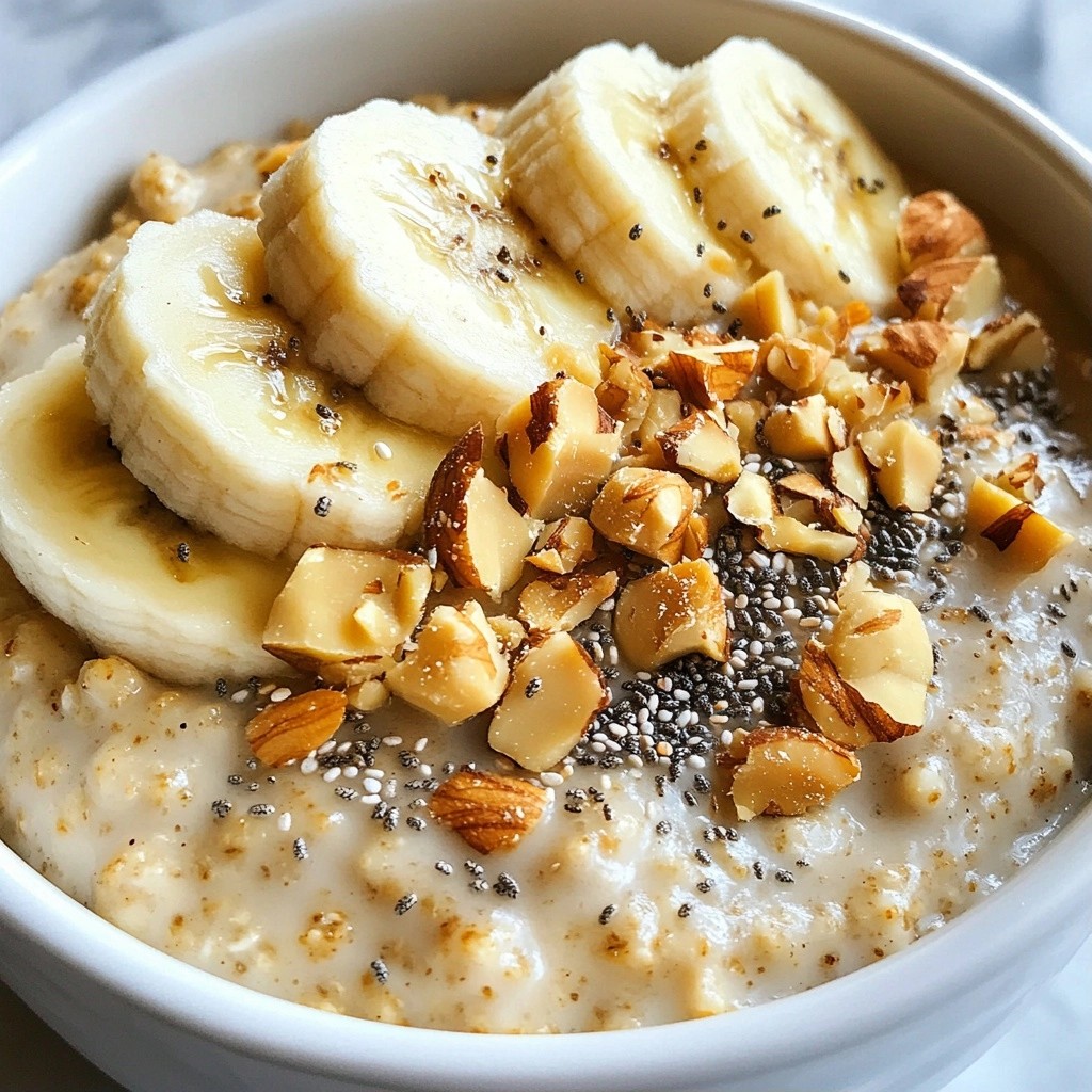 Nutty Easy Meals Peanut Butter Banana Oatmeal Delight