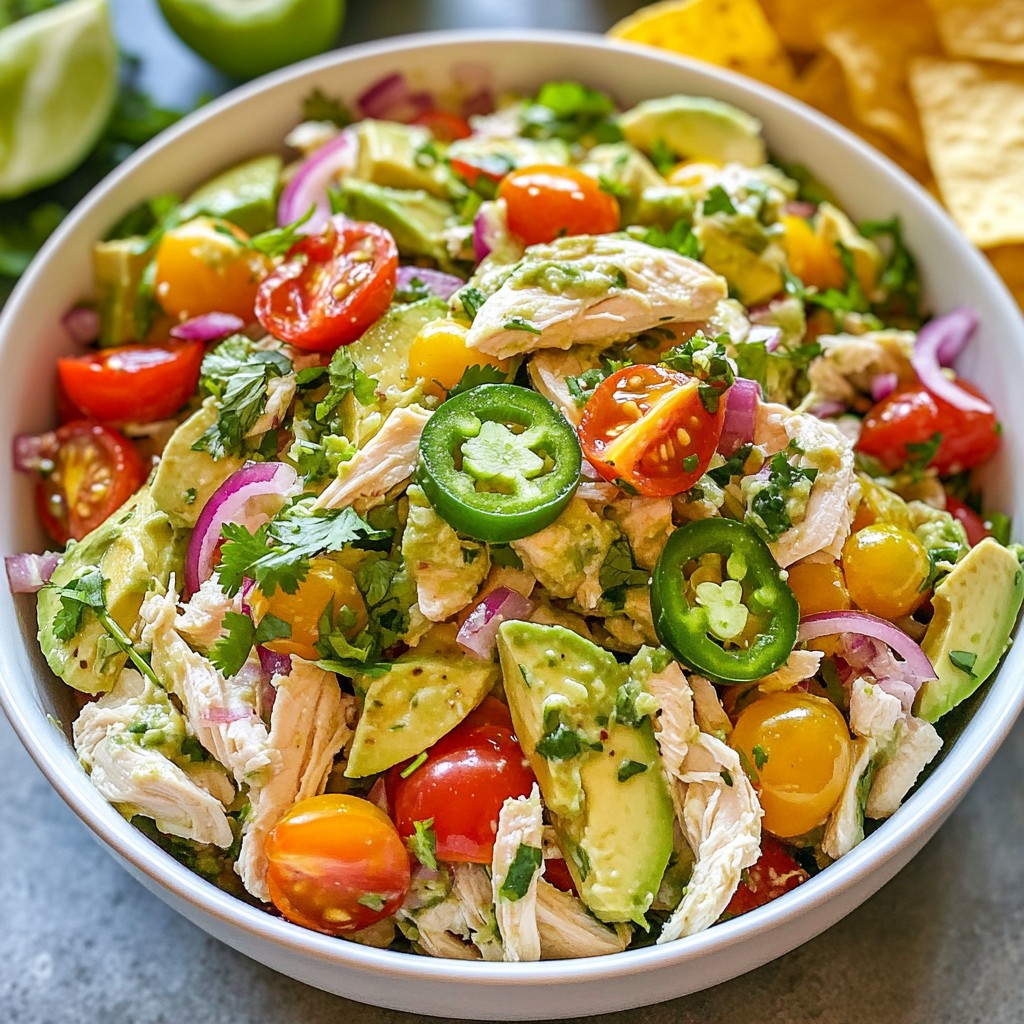 Spicy Fast Cooking Avocado Chicken Salad Delight