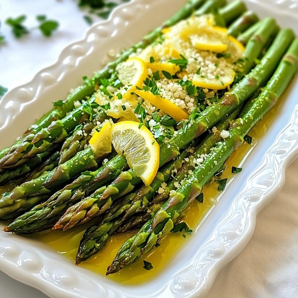 Hearty 15-Minute Meals Garlic Lemon Asparagus Recipe