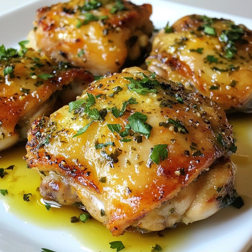 Herbed 15-minute meals Lemon Garlic Chicken Thighs Taste