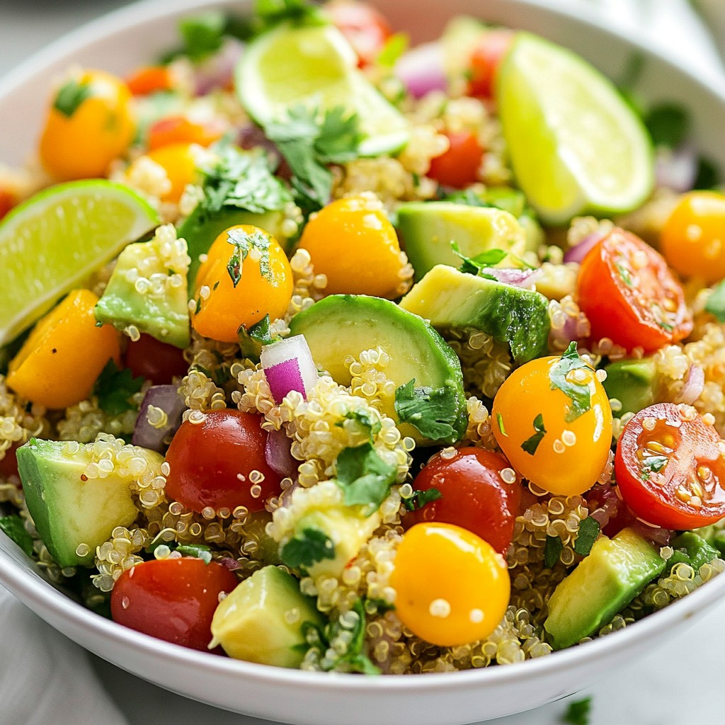 Refreshing Simple Meals Avocado Lime Quinoa Salad