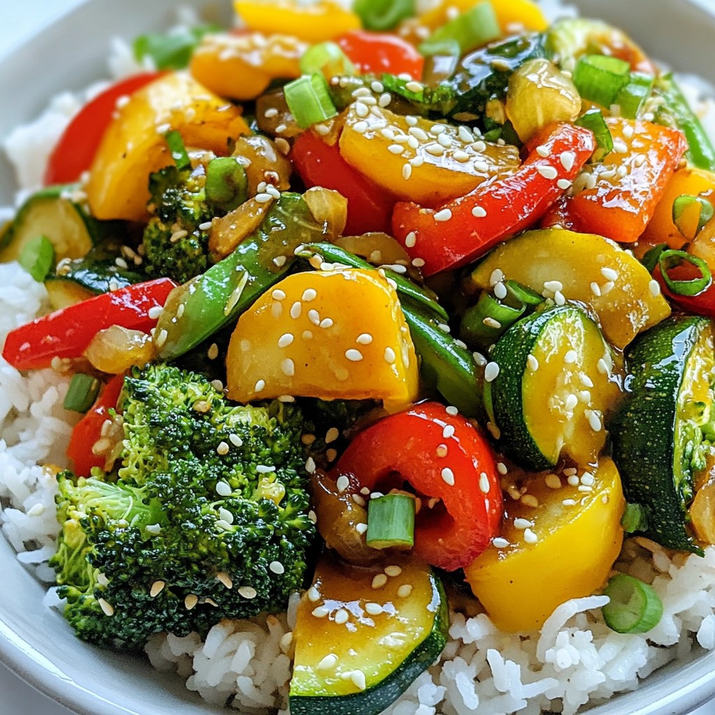 Hearty Fast Cooking Vegetable Stir-Fry Delight