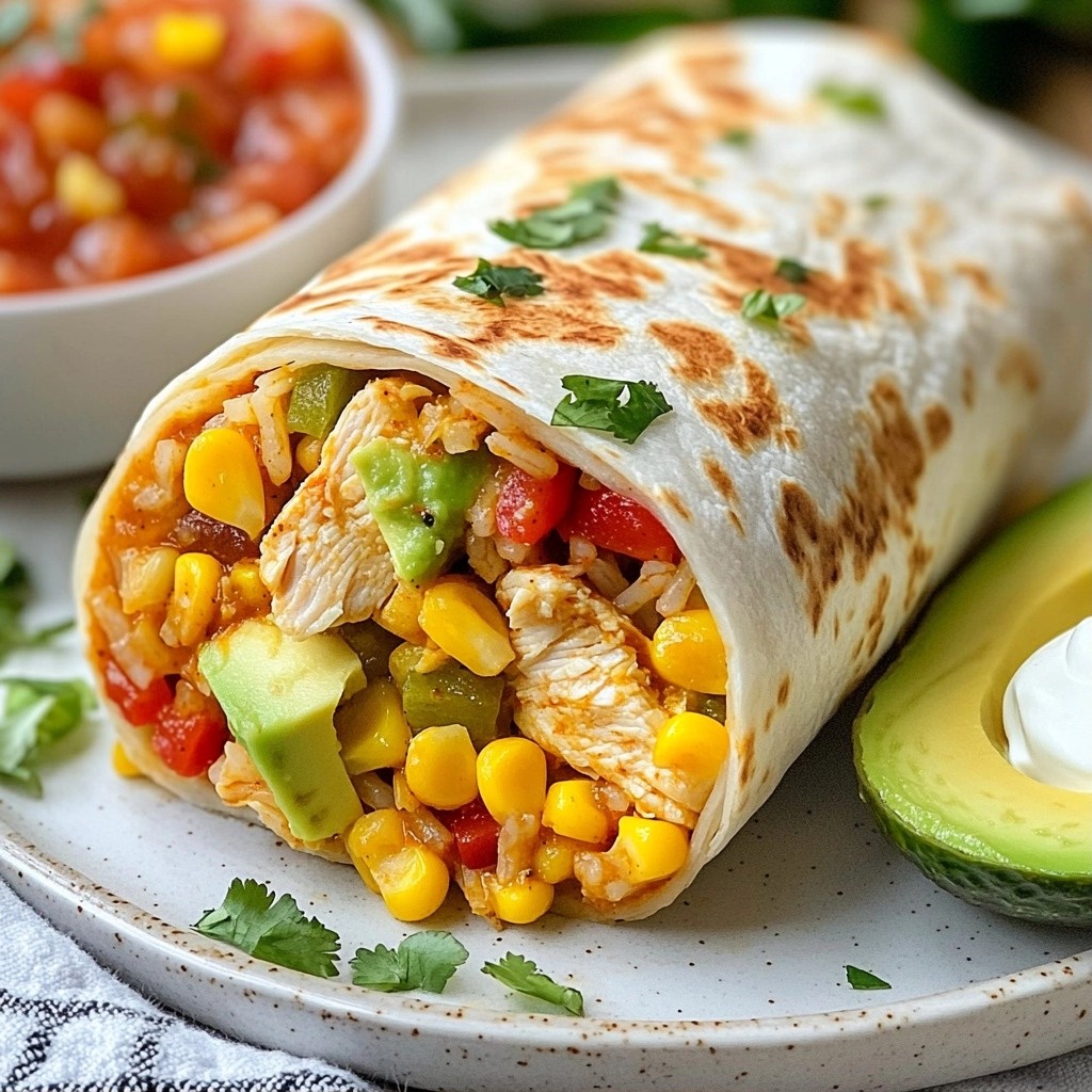 Spicy Quick Recipes Southwest Chicken Burrito Delight