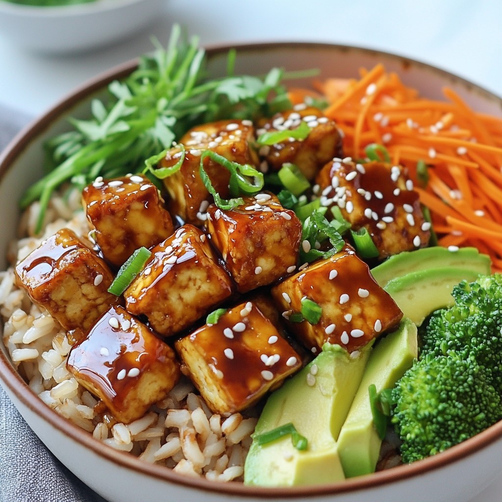 Crispy Simple Meals Sesame Tofu Bowls Recipe