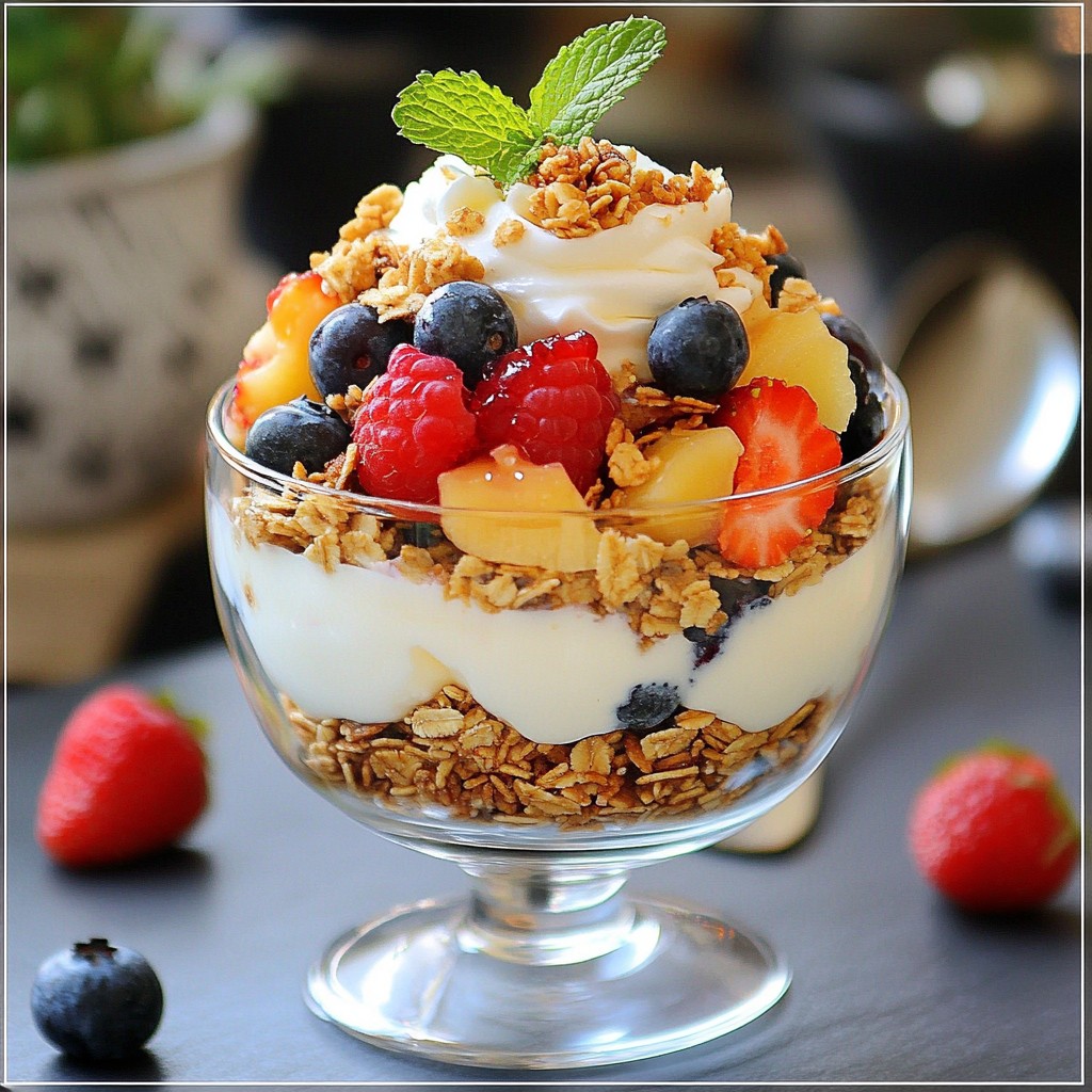Fluffy Easy Meals Vanilla Greek Yogurt Parfait Recipe