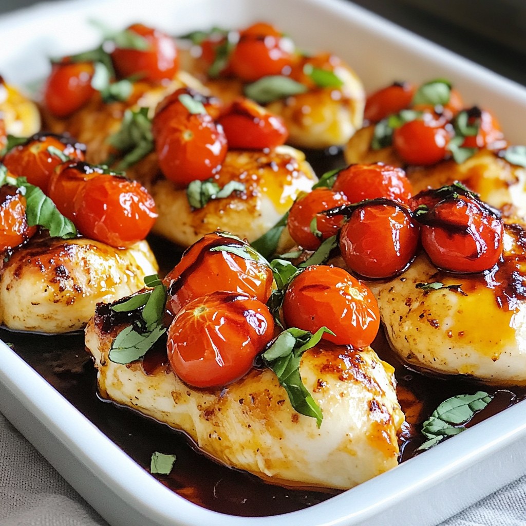 Zesty 5-ingredient recipes Caprese Chicken Bake Delight