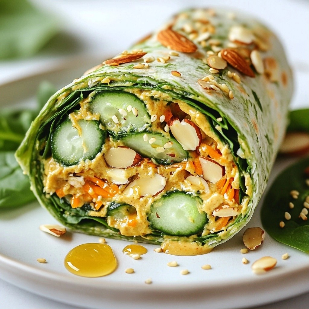 Nutty Quick Recipes Almond Spinach Wrap Delight