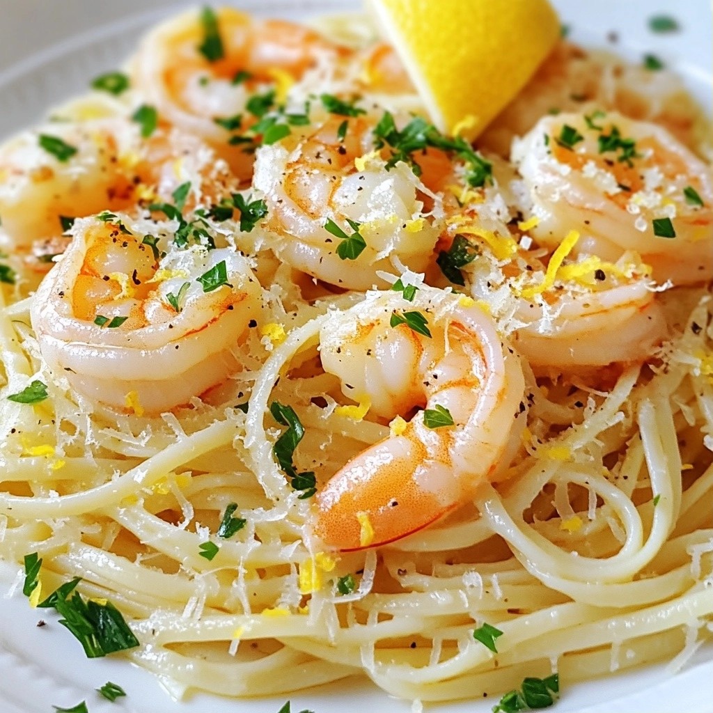 Fast Cooking Lemon Garlic Shrimp Pasta Delight