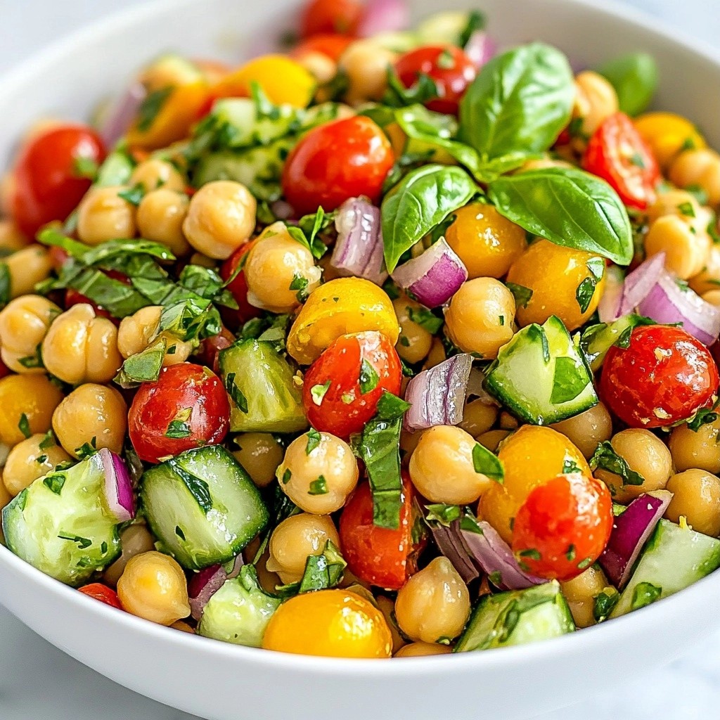 Zesty Quick Recipes Lemon Basil Chickpea Salad Delight