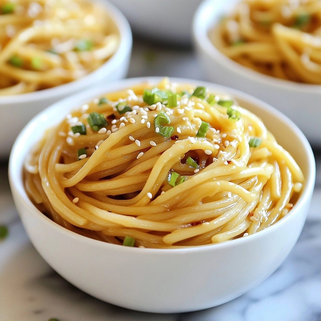 Easy 5-Ingredient Recipes Creamy Tahini Noodles Delight