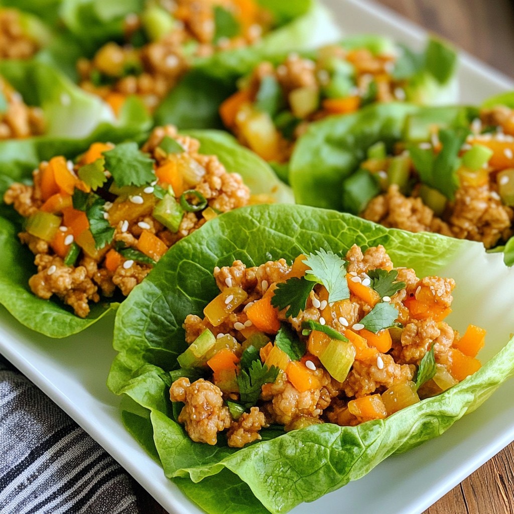 Crunchy Quick Recipes Asian Chicken Lettuce Wraps