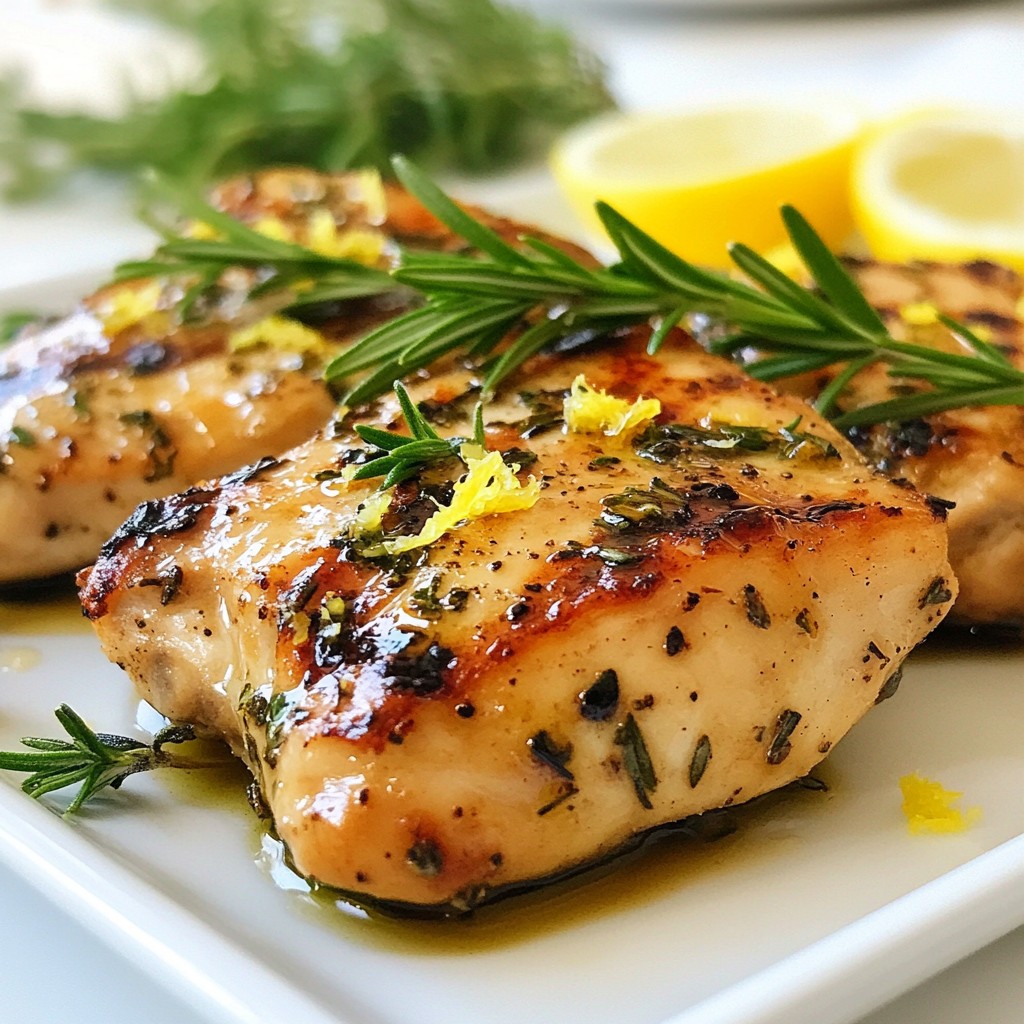 Simple 5-ingredient recipes Herb Grilled Chicken Delight