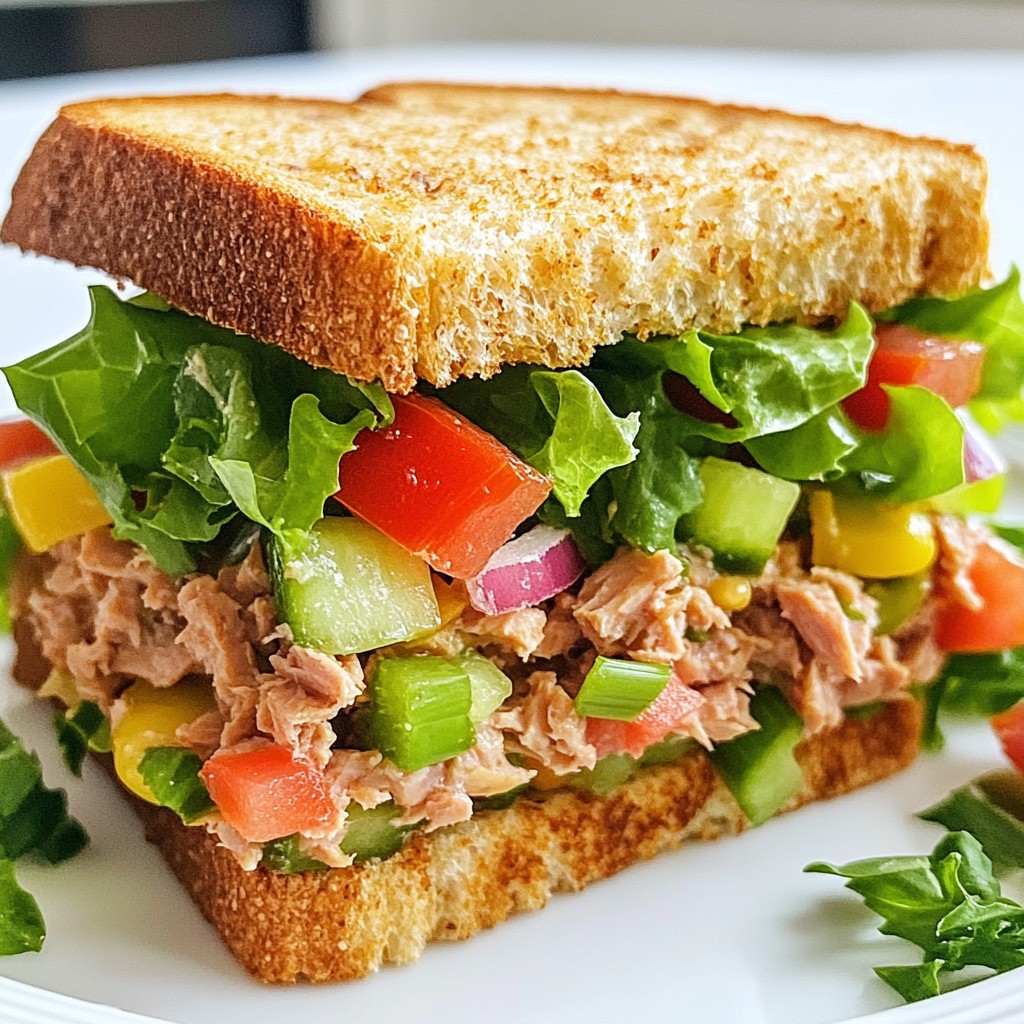 Peppery Quick Recipes Tuna Salad Sandwich Delight