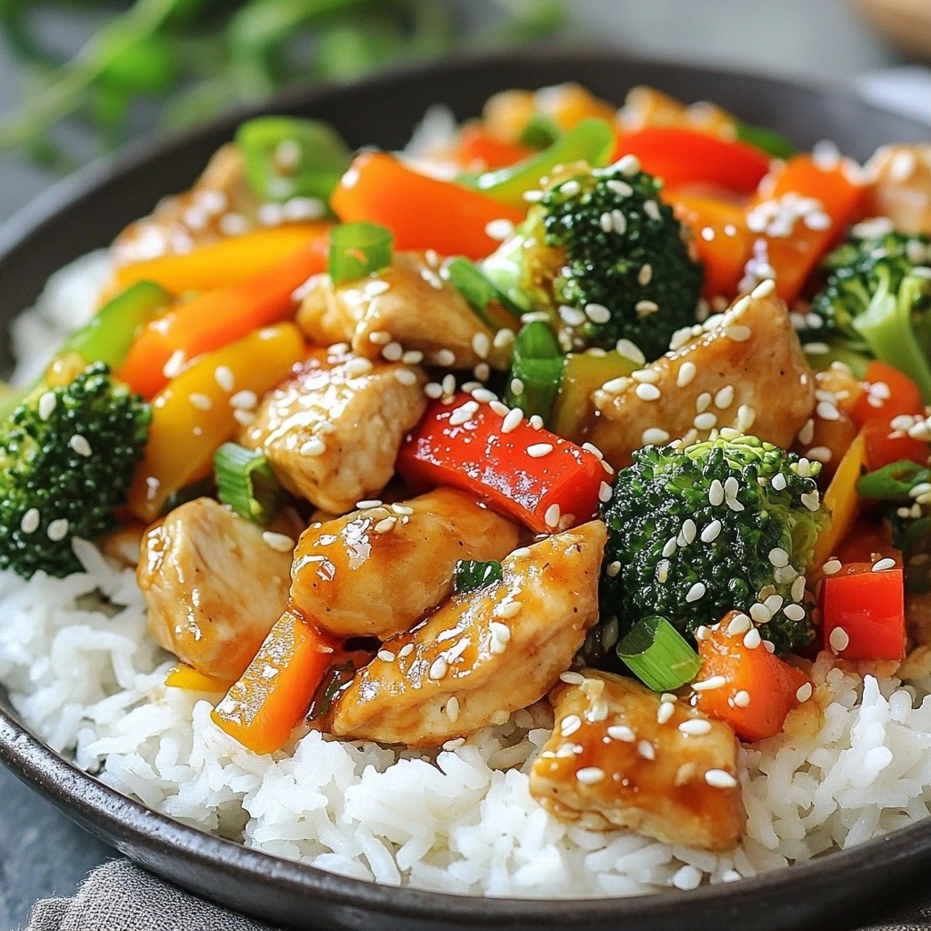 Tasty 15-Minute Meals Ginger Chicken Stir-Fry Delight