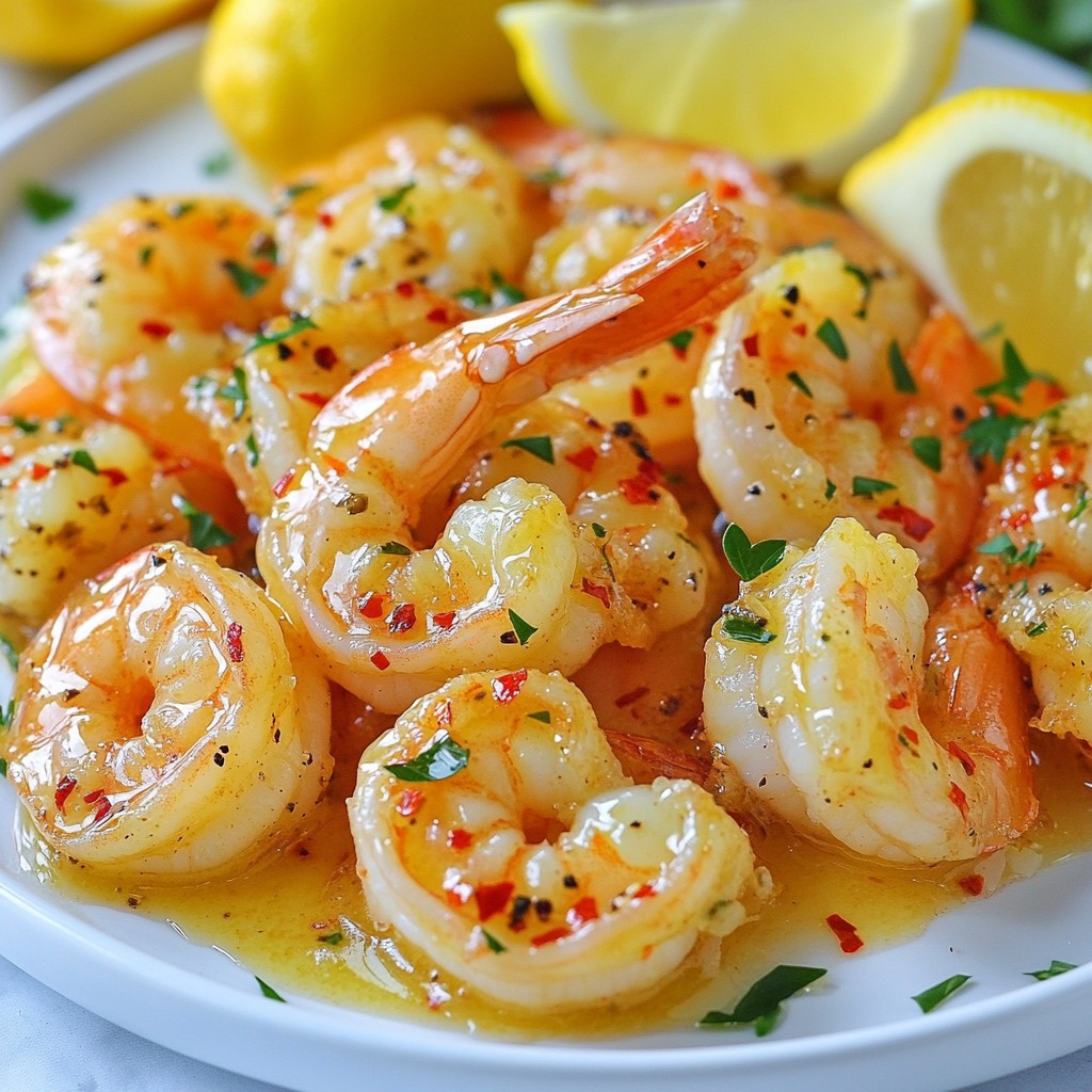 Simple Quick Recipes Lemon Garlic Butter Shrimp Delight