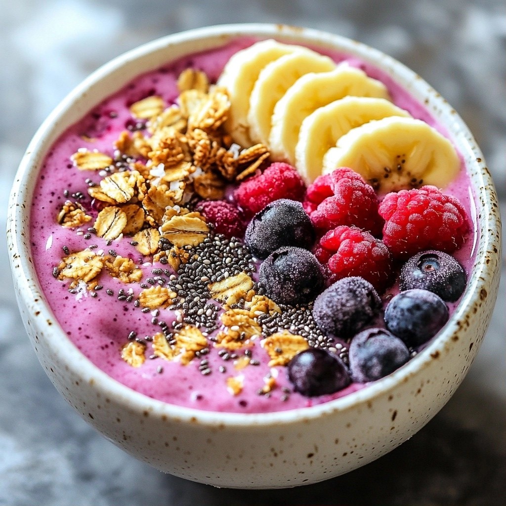 Sweet Simple Meals Banana Berry Smoothie Bowl Delight