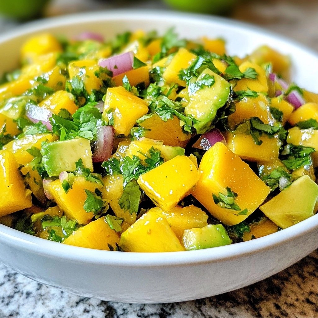 Simple Meals Zesty Mango Avocado Salsa Delight
