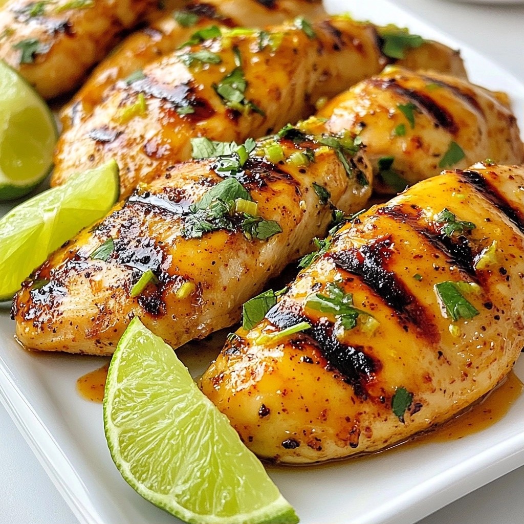 Simple 5-ingredient recipes Sweet Chili Lime Chicken Dish