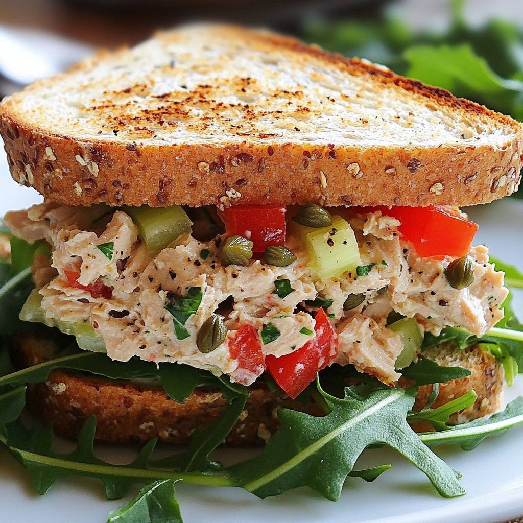 Peppery Quick Recipes Tuna Salad Sandwich Delight