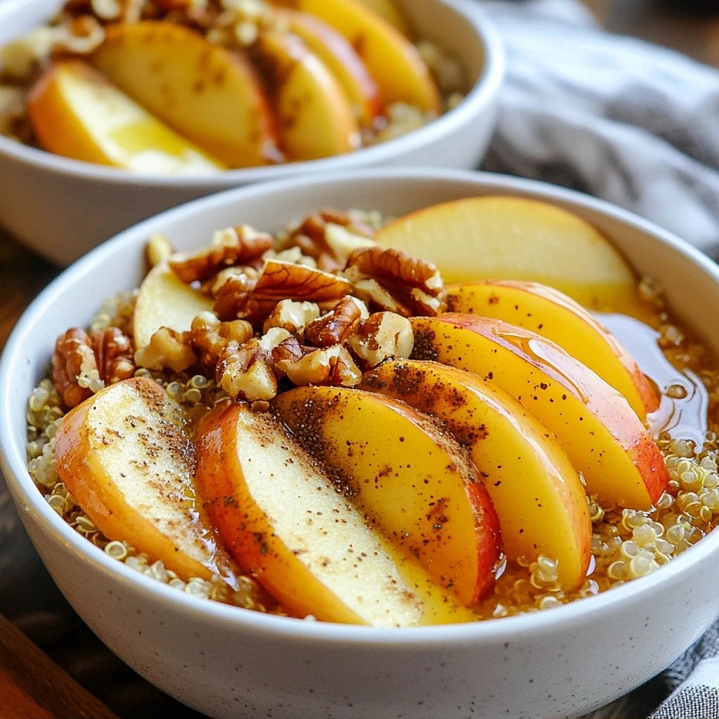 Hearty Easy Meals Quinoa Apple Breakfast Bowl Recipe