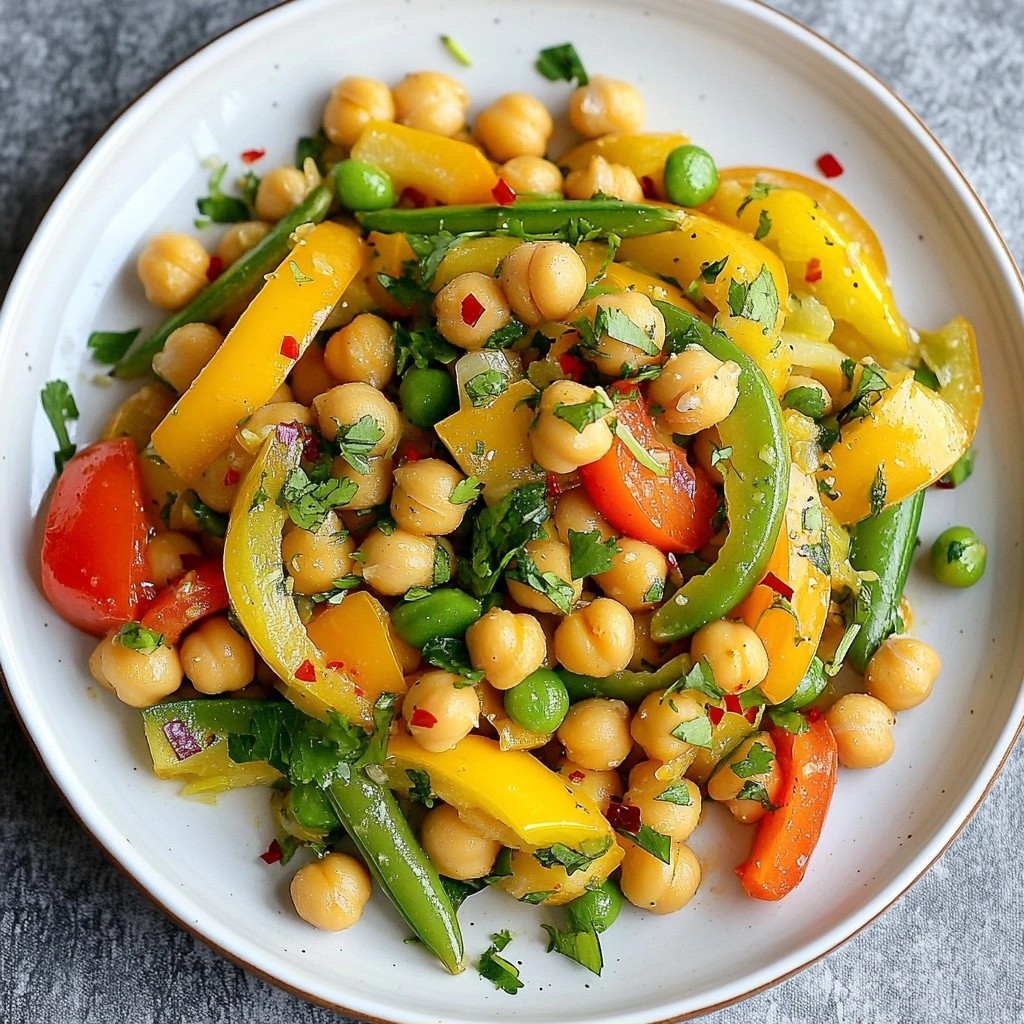 Zesty 15-Minute Meals Garlic Lime Chickpea Stir-Fry