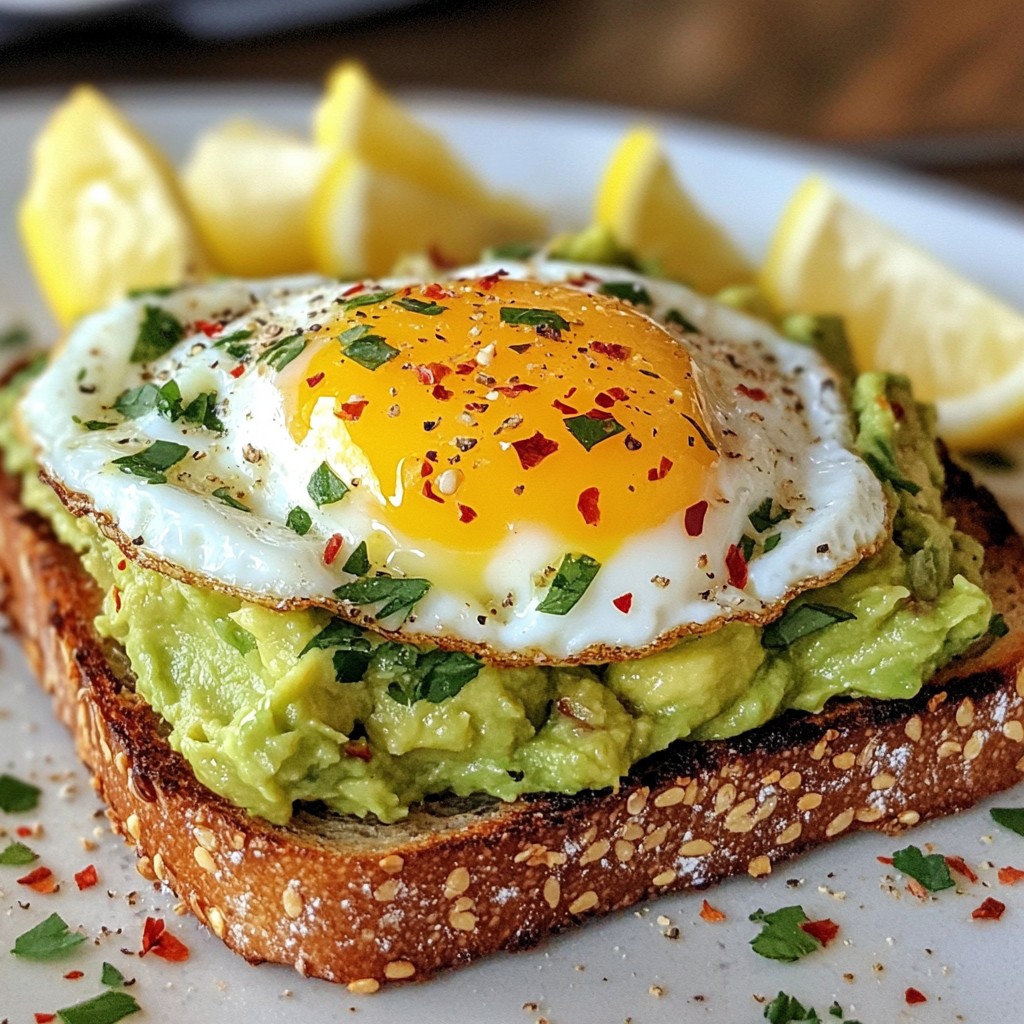 Hearty Simple Meals Avocado Egg Toast Recipe