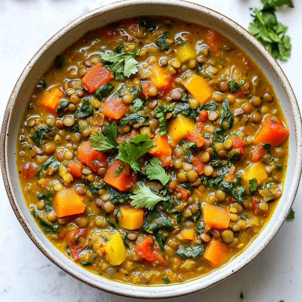 Hearty 15-Minute Meals Lentil Vegetable Curry Delight