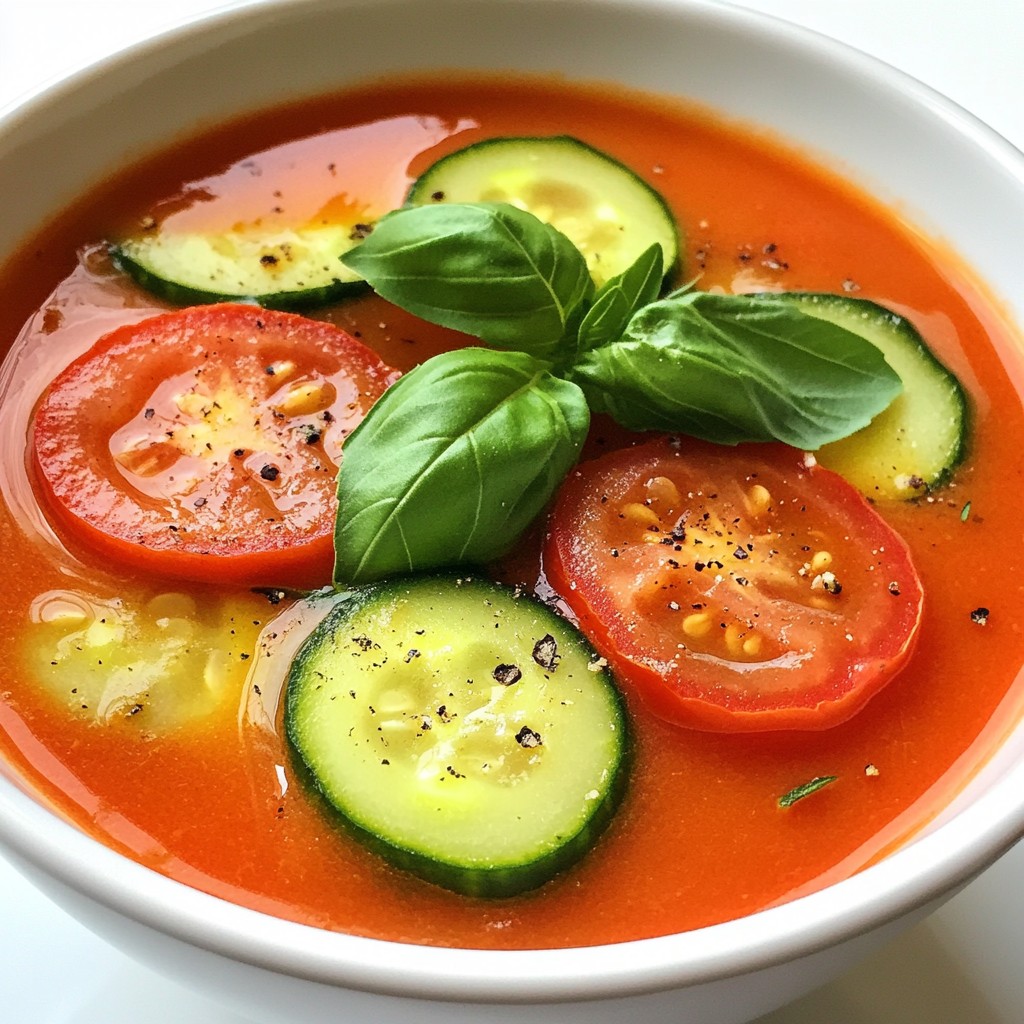 Refreshing Simple Meals Gazpacho Soup Recipe Guide