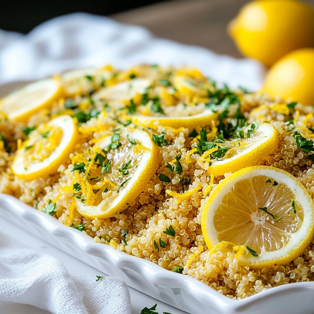 Zesty 5-ingredient recipes Lemon Herb Quinoa Dish