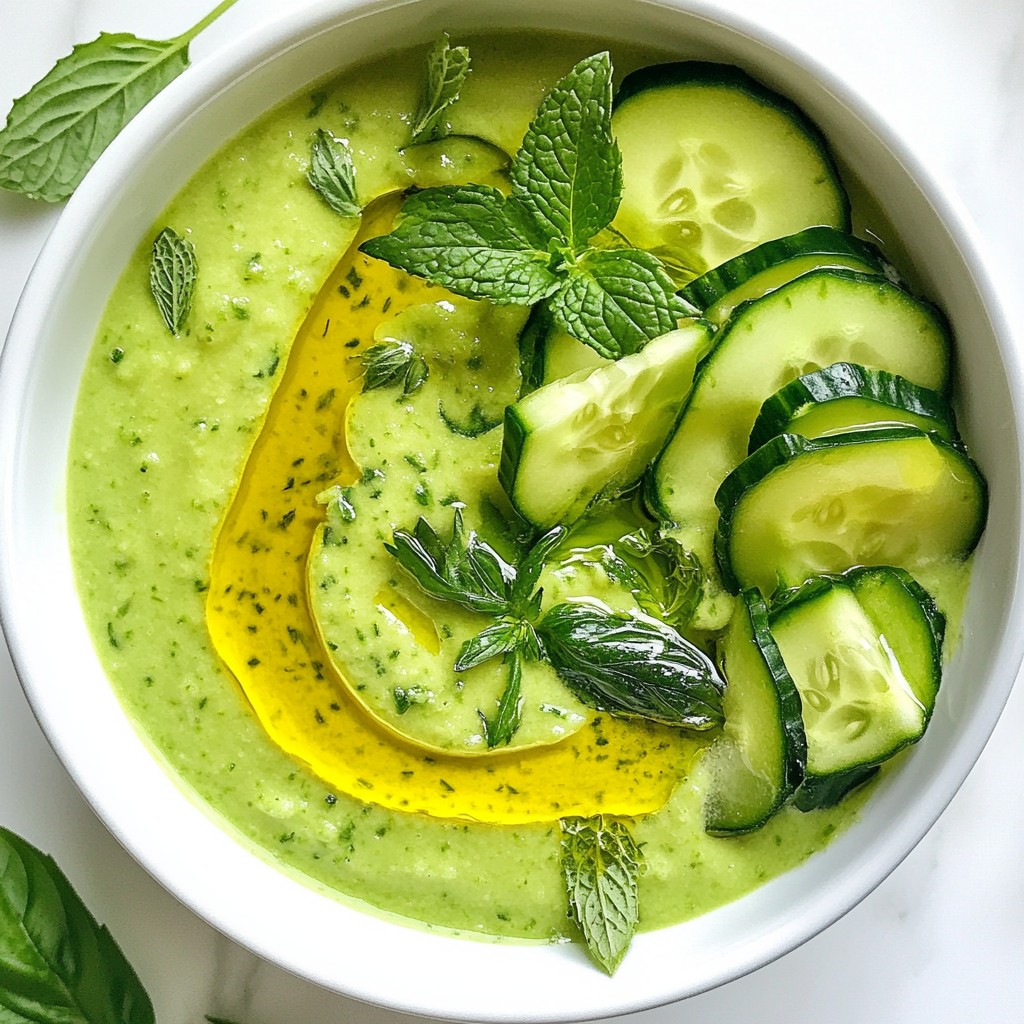 Refreshing Simple Meals Cucumber and Avocado Gazpacho
