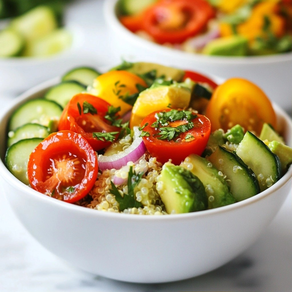 Chilled Simple Meals Avocado Lime Quinoa Bowl Delight