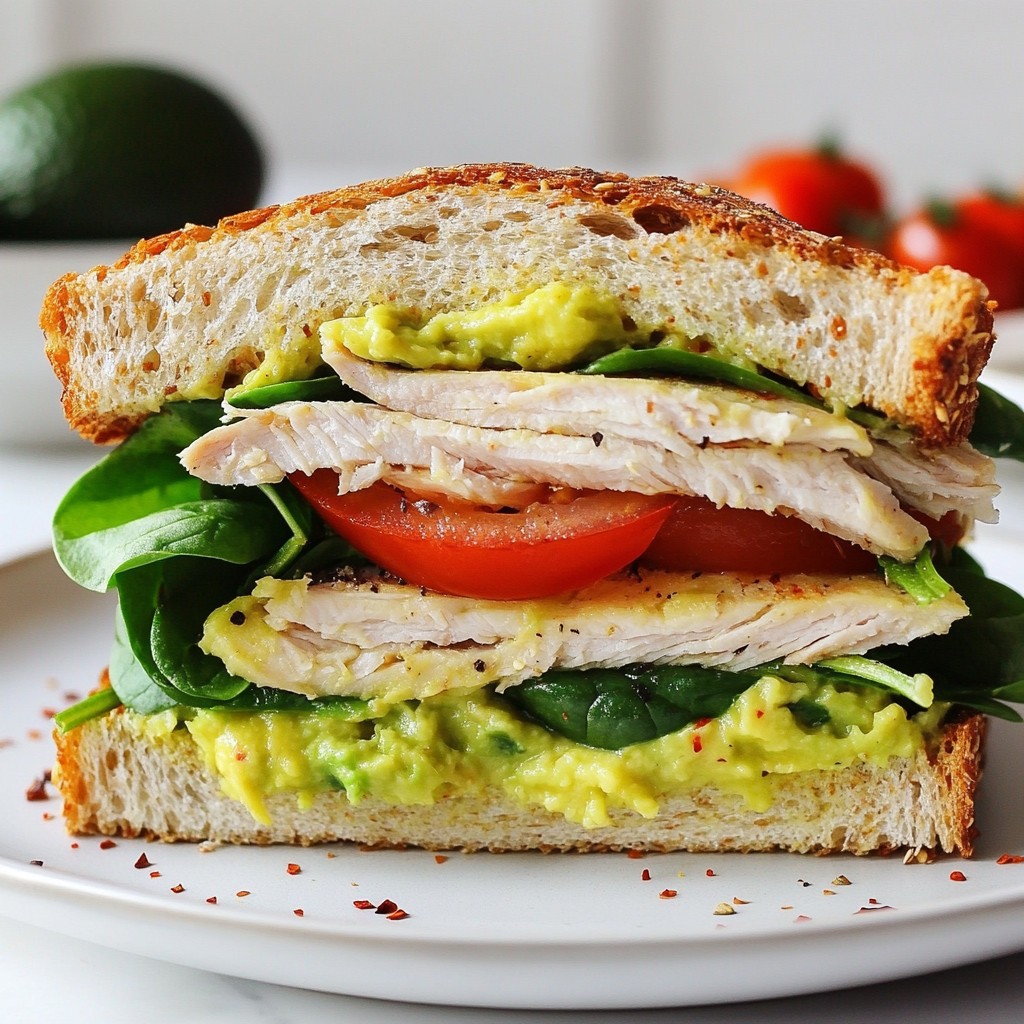 Hearty Quick Recipes Turkey Avocado Sandwich Delight